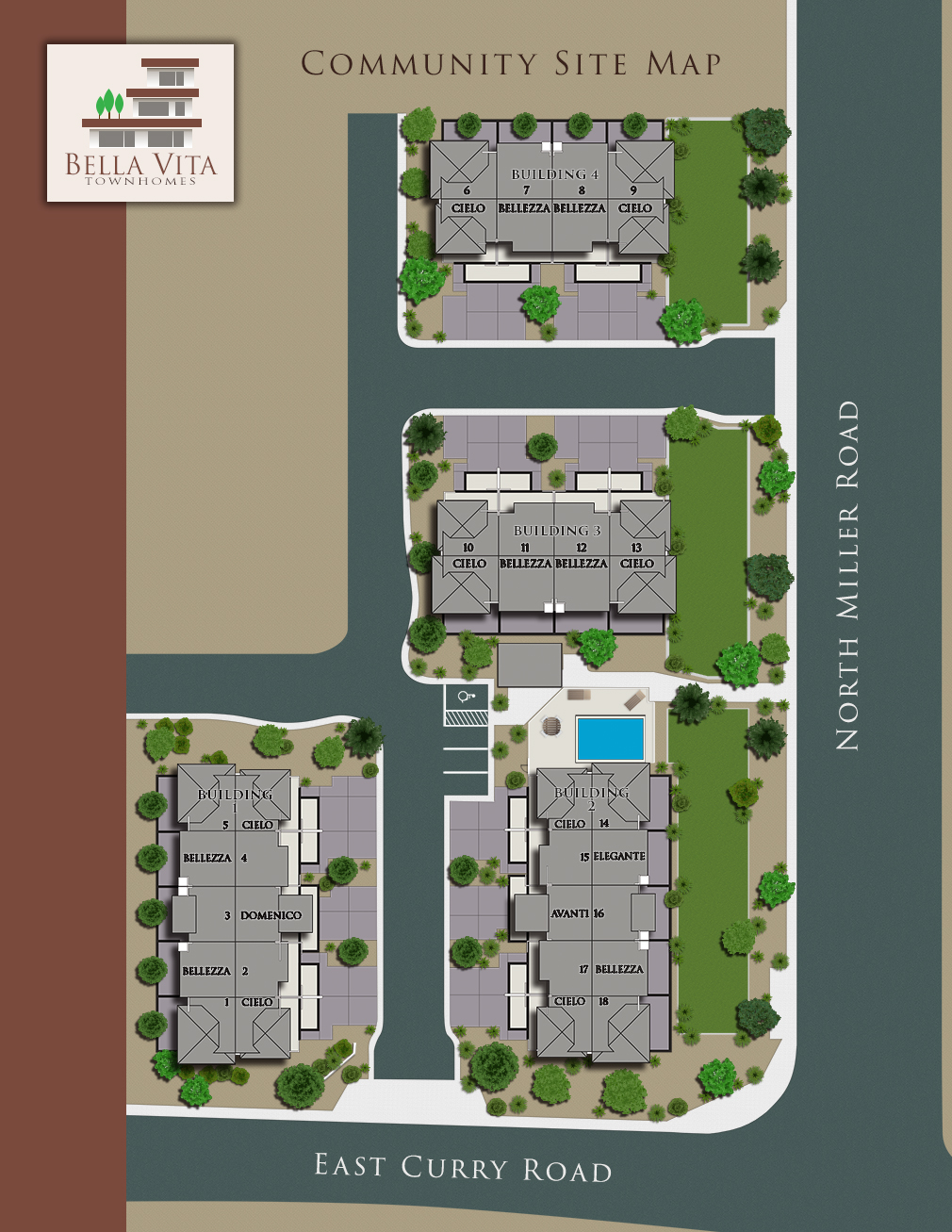 Bella Vita Townhomes Phoenix Urban Spaces