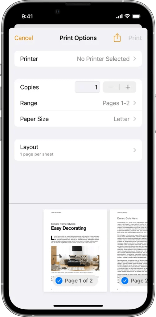 How Can I Change Print Size When Printing From iPhone? Phone Guiding