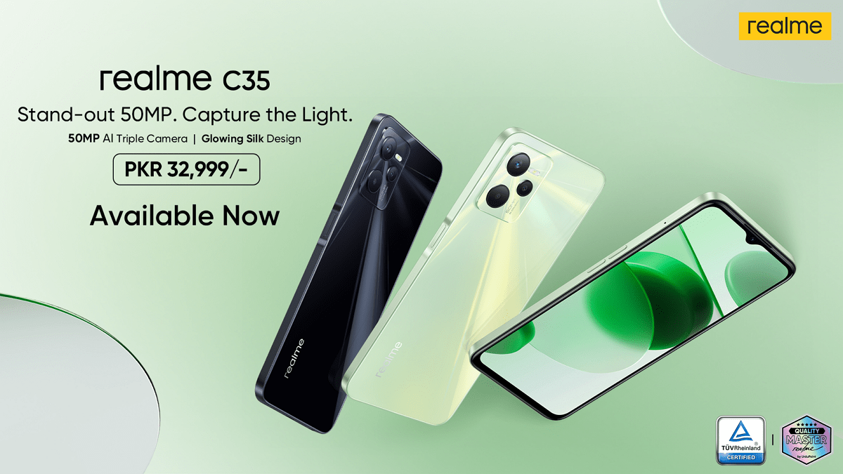 Keeping True to its Hot Selling Trend realme C35 Goes on Sale in Pakistan PhoneWorld