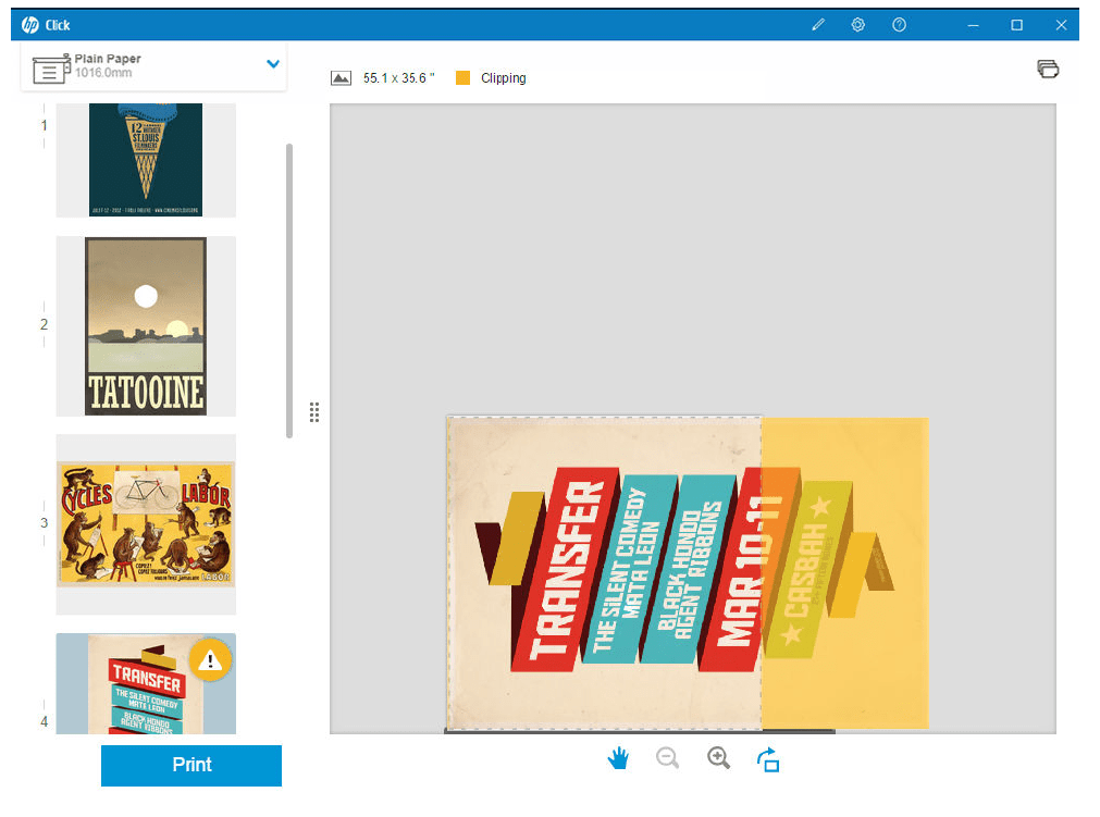 HP Designjet Click Printing software update Photo Direct