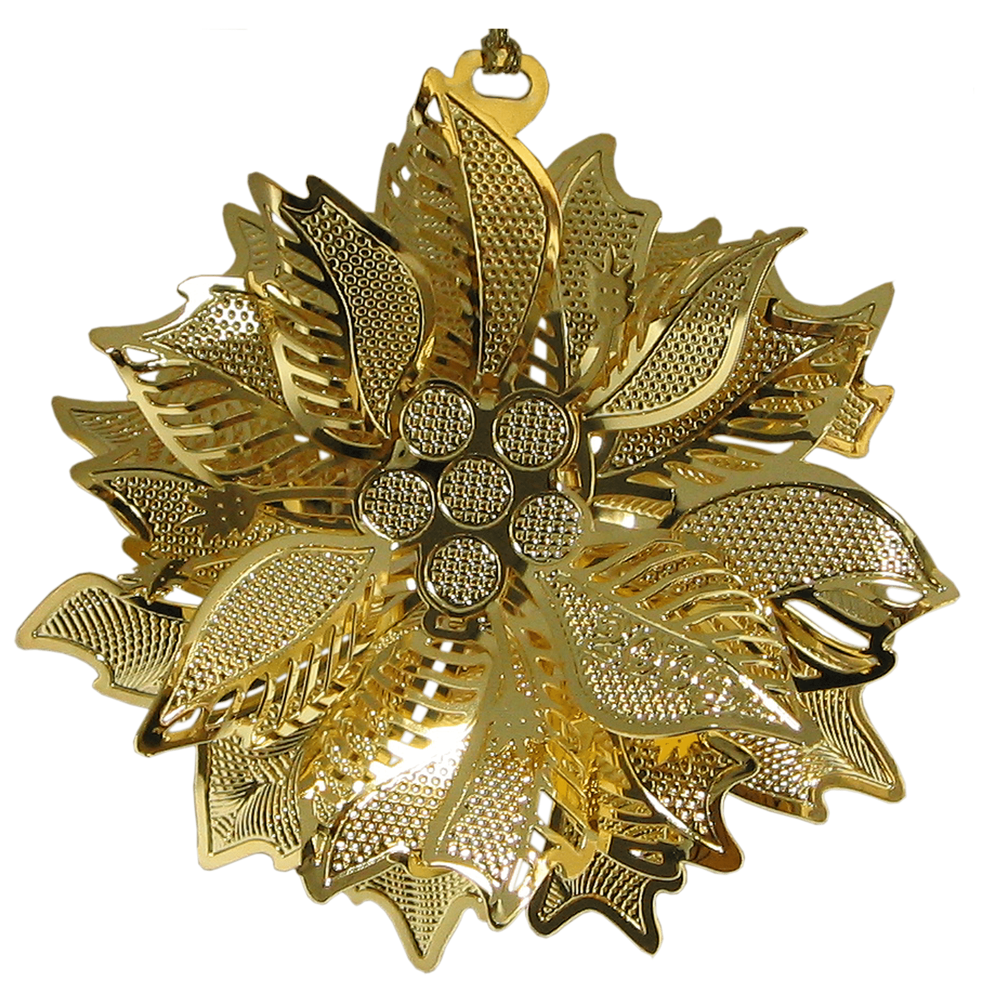 3D Brass Ornament Plated in 24K Gold PEI