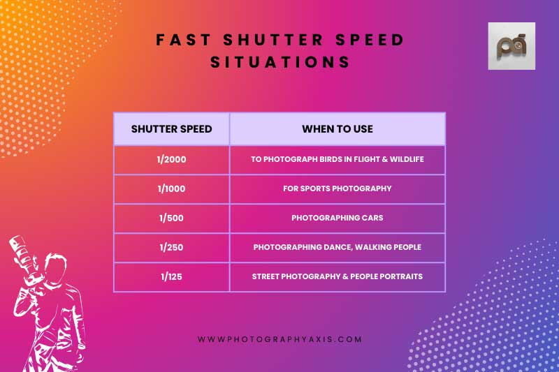 When to Use Fast Shutter Speed & How to Set It? PhotographyAxis