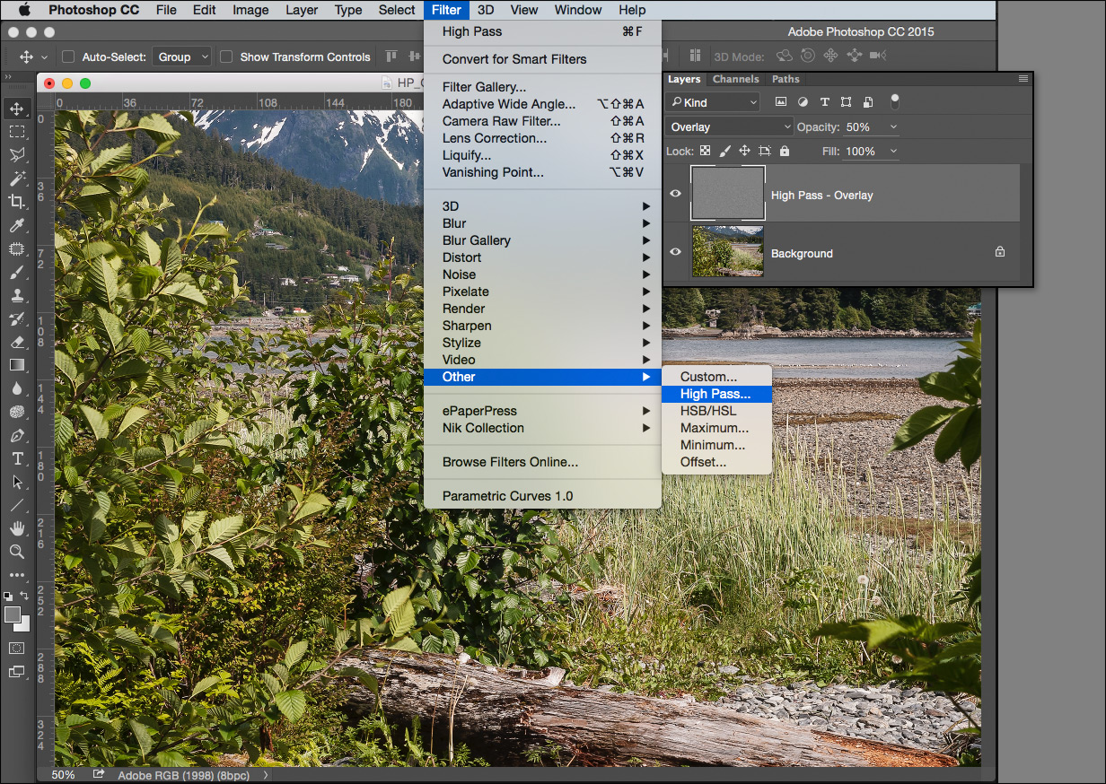 Sharpening using Overlay in PHOTONews Magazine