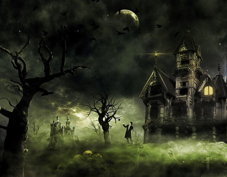 Create This Eerie Haunted House Scene for Halloween Tutorials