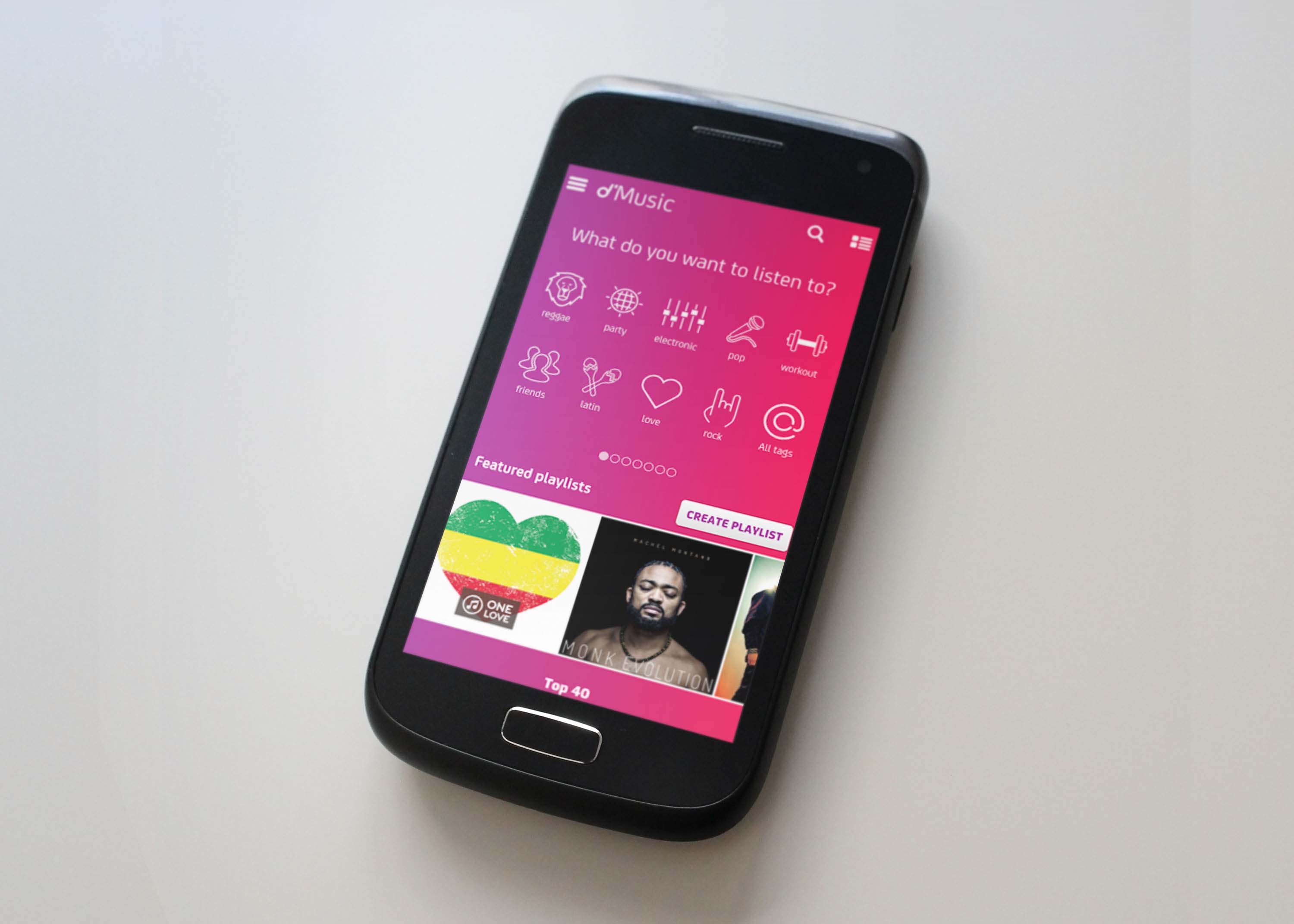 Free Mobile Screen Design Presentation Mockup PSD Mockup