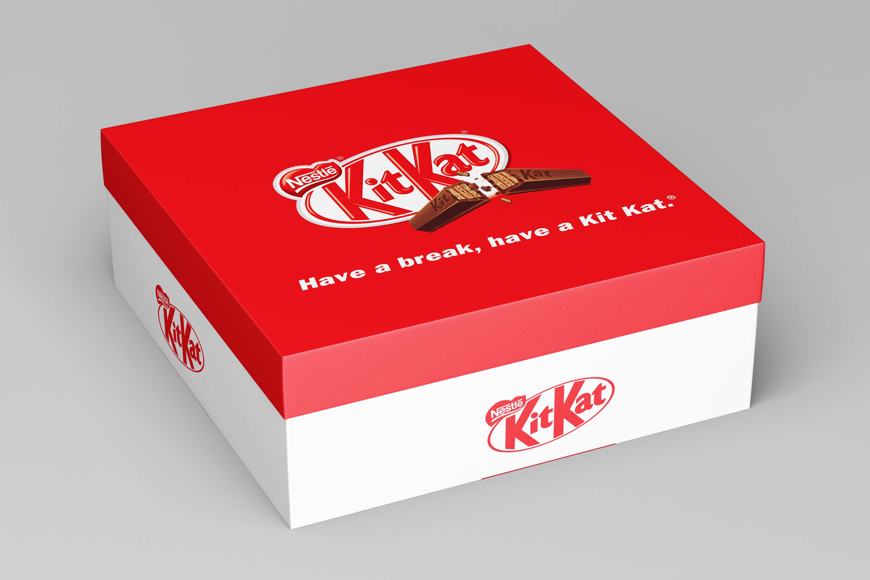 Free Square Gift Box Design Mockup PSD