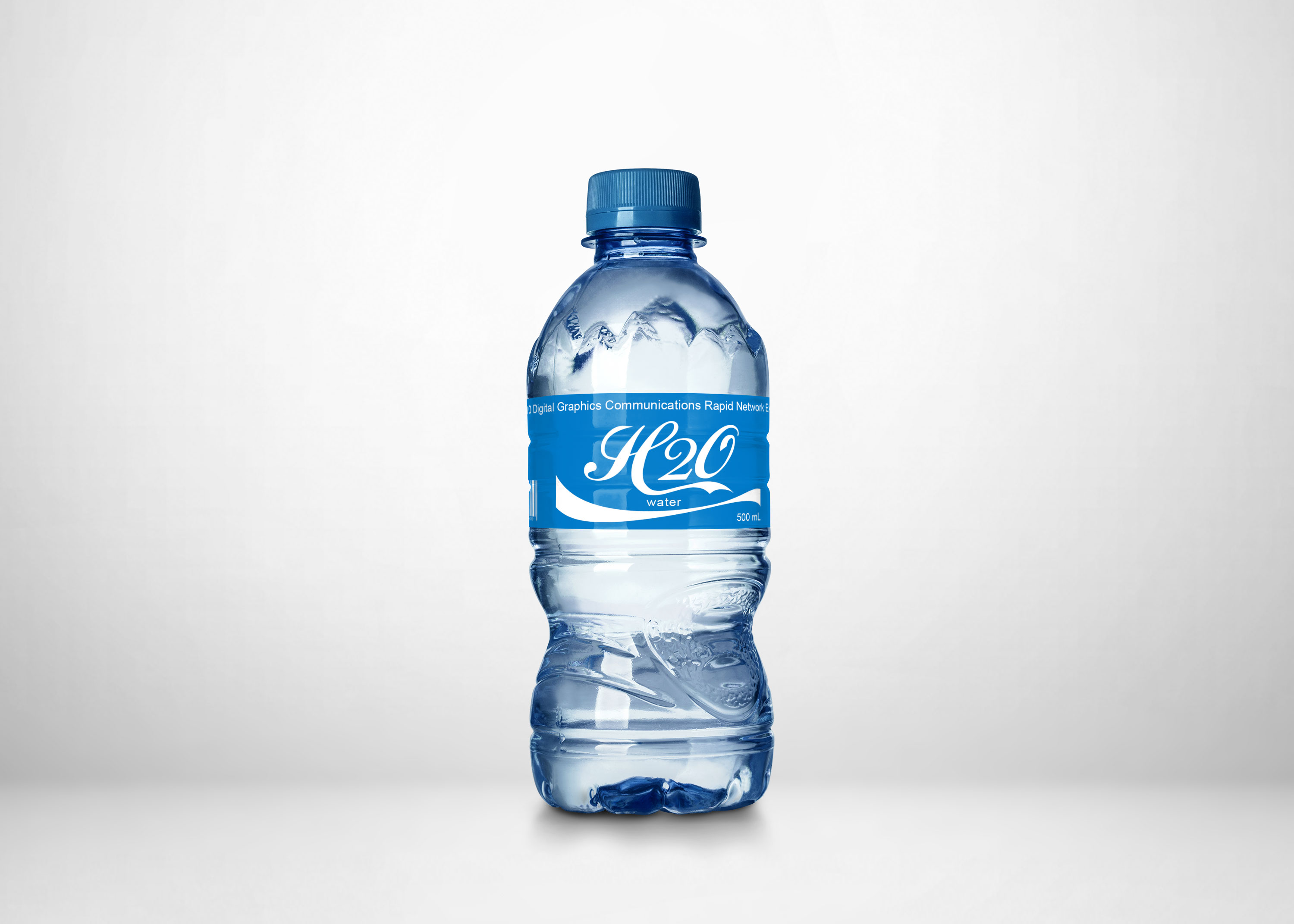 Free Download Small Water Bottle Label Mockup PSD Mockup Free Mockup
