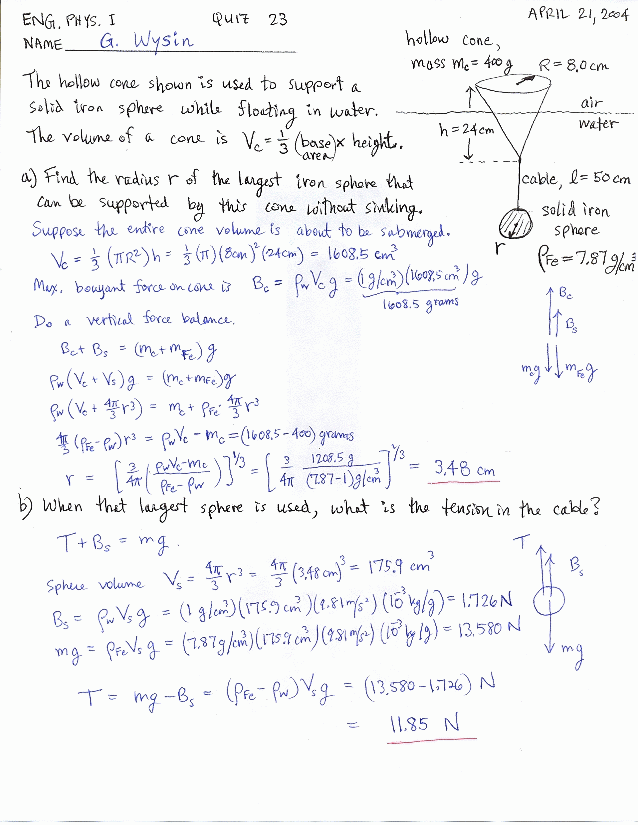 Engineering Physics I, KSU Physics 213, 223