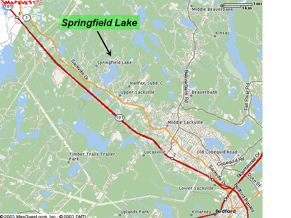 Map Of Springfield Lakes Springfield Lake Region Maps