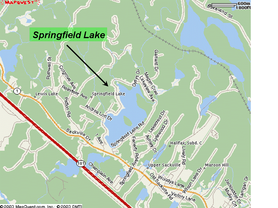 Map Of Springfield Lakes Springfield Lake Region Maps