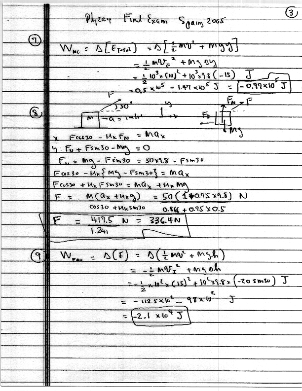 FINAL EXAM SOLUTIONS