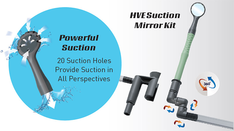 HVE Suction Dental Mirror Intro Kit (M7)