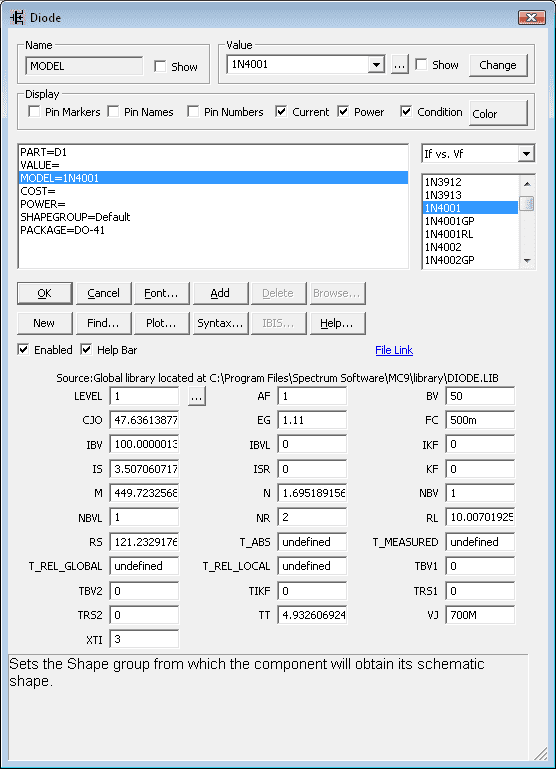 Orcad Capture PSpice Diode Libraries