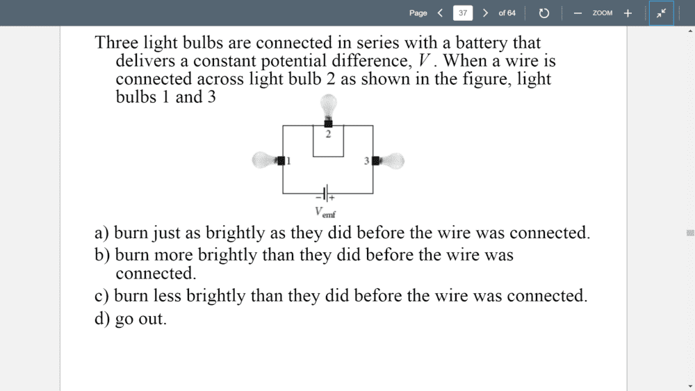 Differences in the Brightness of bulbs for 2 separate circuits