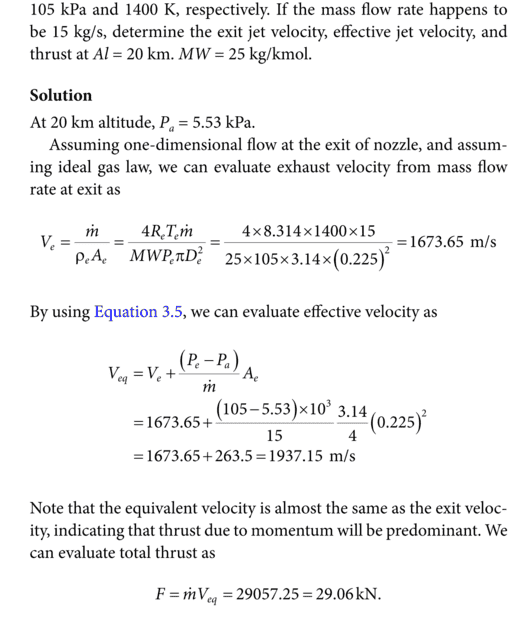 Rocket thrust equation in underexpanded nozzle