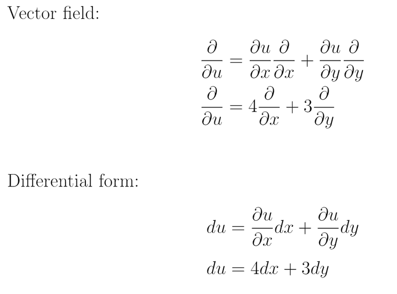 Vector field and differential form confusion
