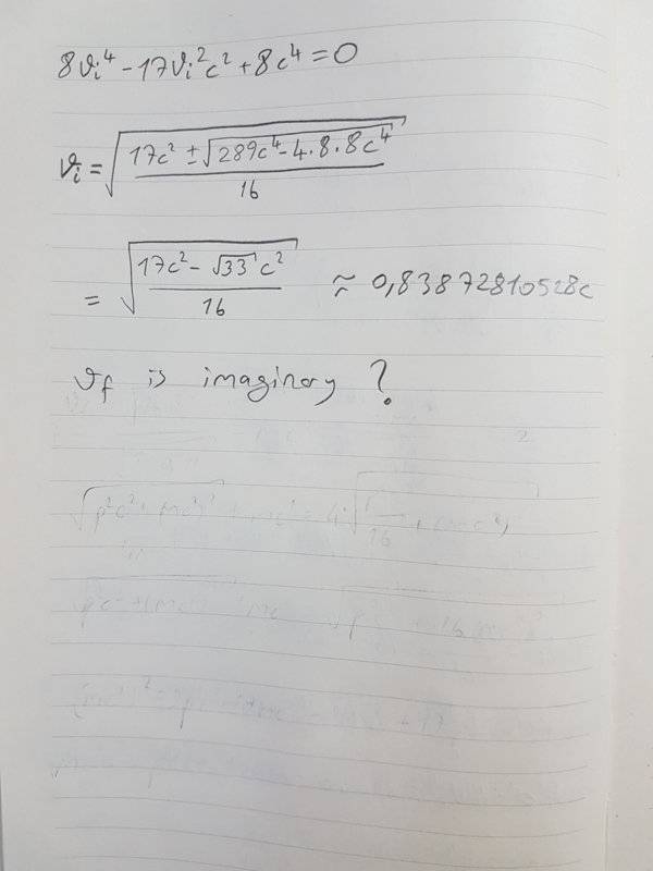 How to calculate the minimum energy (special relativity