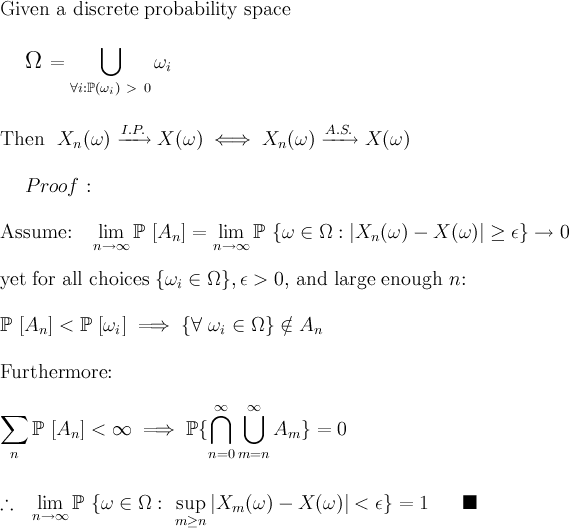Convergence of Random Variables on Discrete Prob Spaces Physics Forums