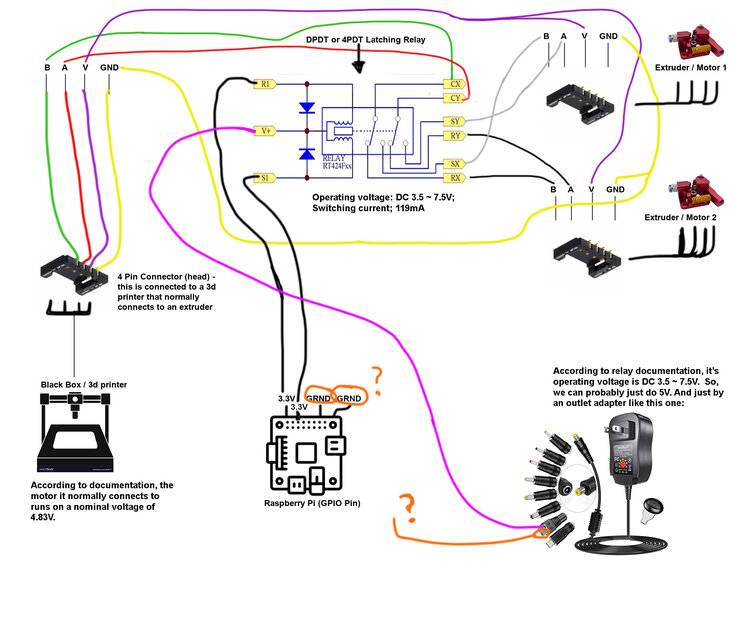 4 Pin Connector Relay Switch