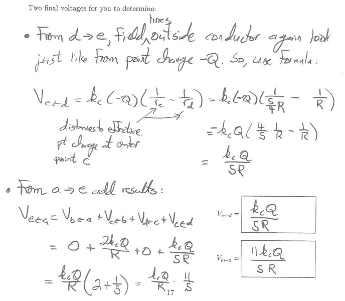 Calculating voltage between two points....