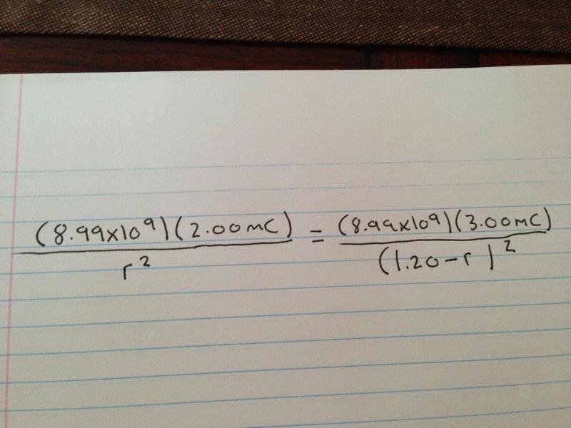 Determining point where net electric field is zero