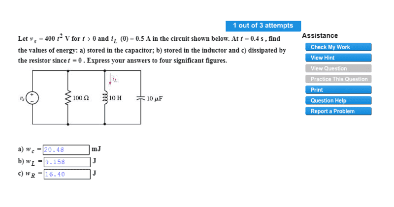 ☑ Energy In Resistor