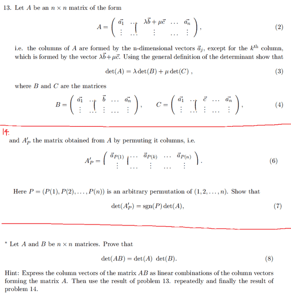 Proof on det(AB) = det(A)*det(B) Physics Forums