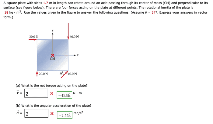 Calculating net torque on a plate Physics Forums