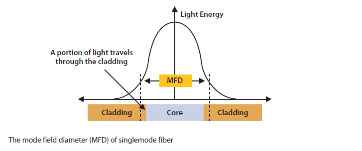 Mode Field Diameter and depth of the Evanescent field