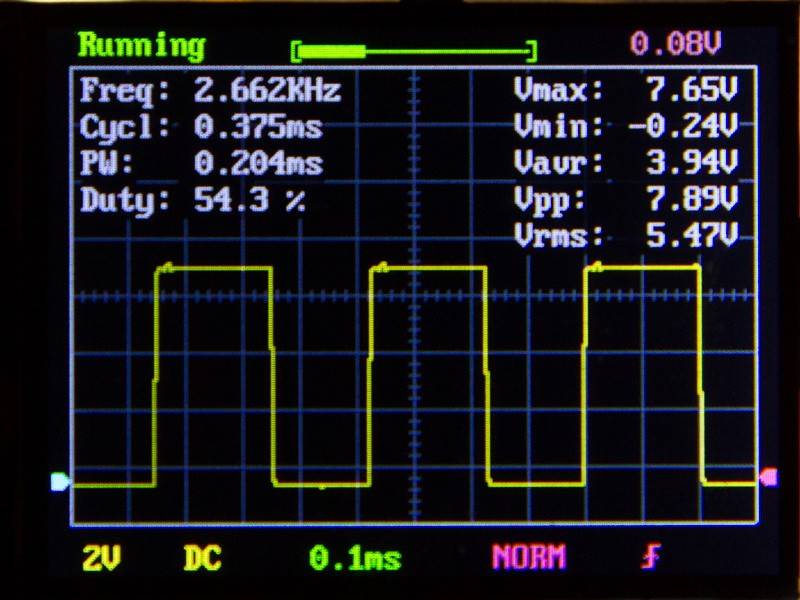 555 timer, 50 duty cycle astable, run from 5V