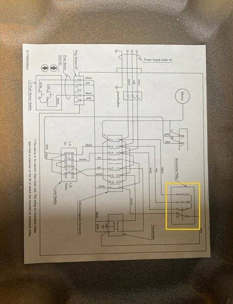 Electric chain hoist: need help with control circuitry