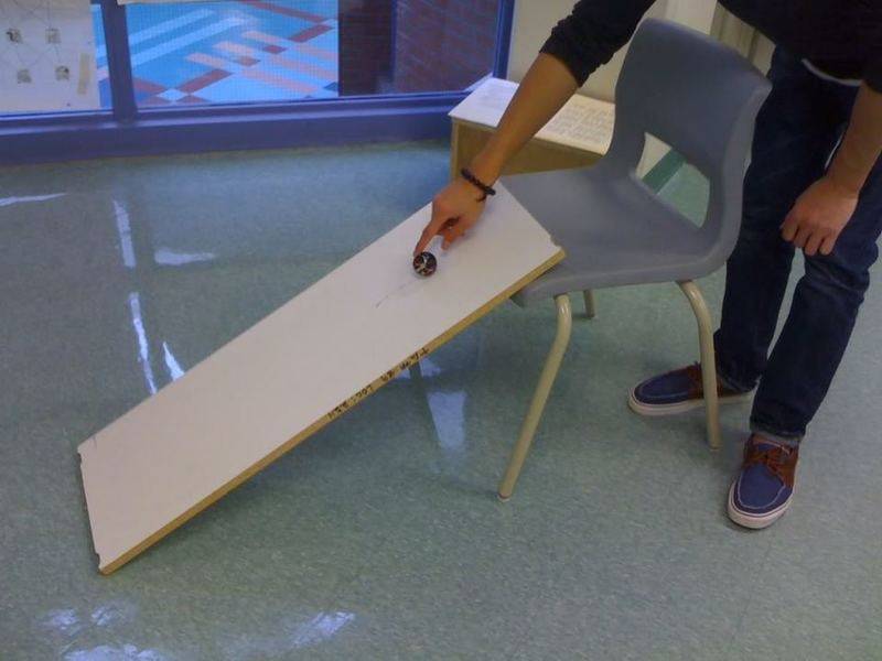 Ball Rolling Down Ramp With Friction