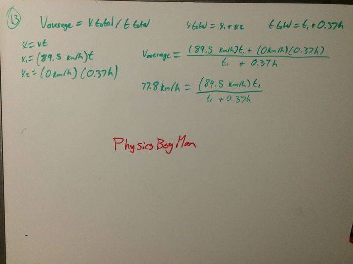 Tricky velocity/time problem without distance Physics Forums