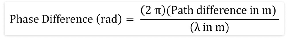 Phase difference between 2 points on a wave