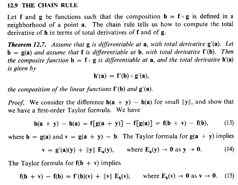 The Chain Rule for Multivariable VectorValued Functions.