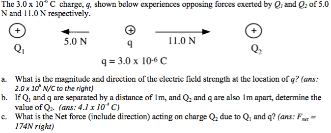 Electric fields Finding Net force acting on Q2 Physics Forums