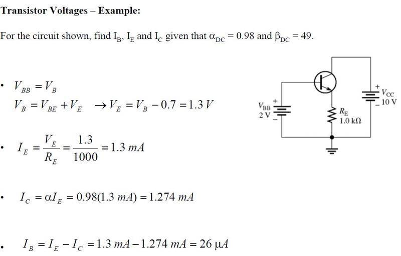 BJT voltage on the emitter question