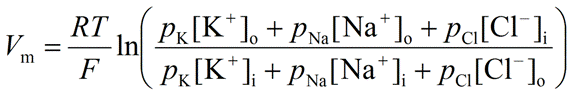 GoldmanHodgkinKatz Equation Calculator PhysiologyWeb