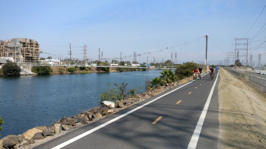 Photo taken at San Gabriel River Bike Trail, Seal Beach, CA 90740, USA