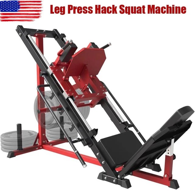 LEG PRESS HACK Squat Machine with Linear Bearing For Home Strength