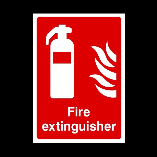 FIRE EXTINGUISHER SIGN & Sticker *All Sizes* *Cheap* *Free P+P* £1.99
