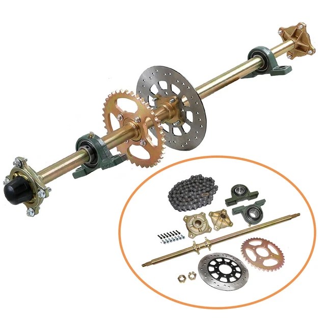 44& REAR LIVE Axle Wheel Hub Complete Kit For Go Kart Golf Cart ATV