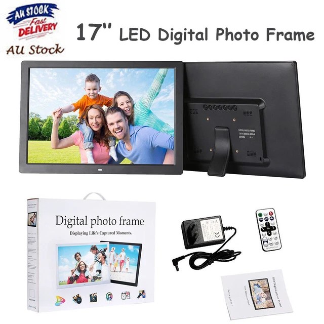 17& LED DIGITAL Photo Picture Frame Movie MP4 Player HDMI Port 155.00 PicClick AU
