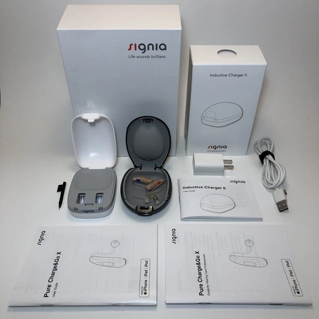 SIGNIA HEARING AIDS (Both Ears) Signia Pure Charge & Go 3X Working EUR
