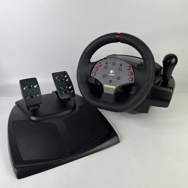 LOGITECH MOMO RACING Force Feedback Steering Wheel PC with Pedals 99.