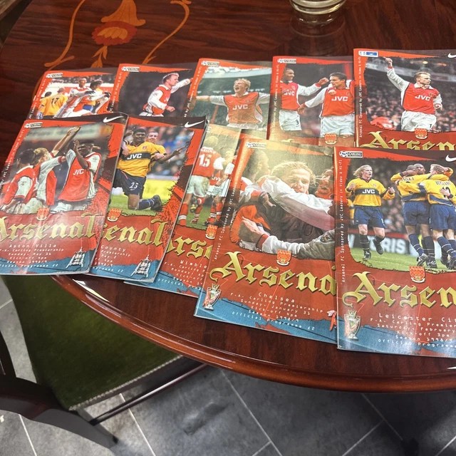 ARSENAL PROGRAMMES 1998/9 10 Programmes £20.00 PicClick UK