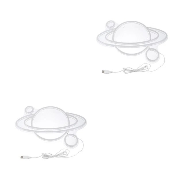 2 PCS COSMIC Modeling Lamp LED Sign Night Modelling Neon Tabletop £76.