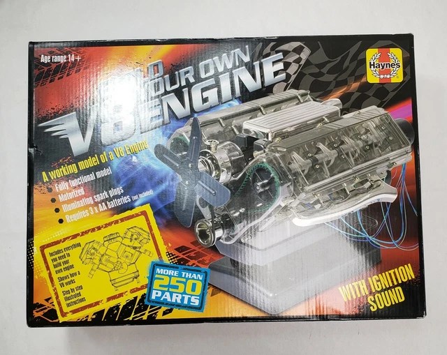 HAYNES BUILDYOUROWN V8 Engine Model Kit Working Model with Moving