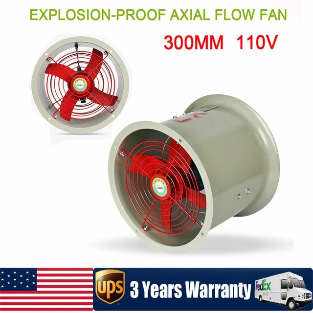 12 INCH EXPLOSION Proof Ventilation Fan Pipe Spray Booth Paint Exhaust