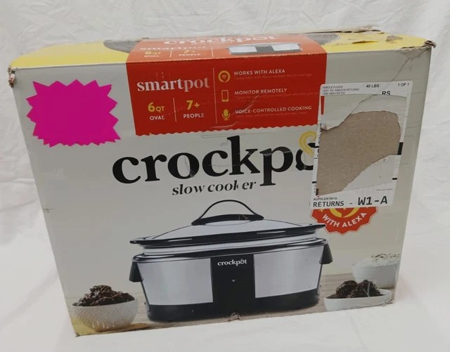 CROCKPOT 6 QUART Programmable Slow Cooker and Food Warmer Works with